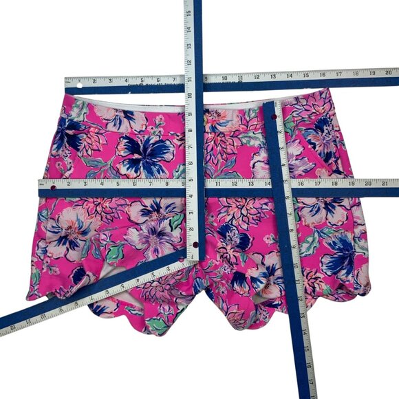 Lilly Pulitzer Buttercup Knit Short 8 Pink Isle Last Bud Not Least Scallop - Picture 5 of 12